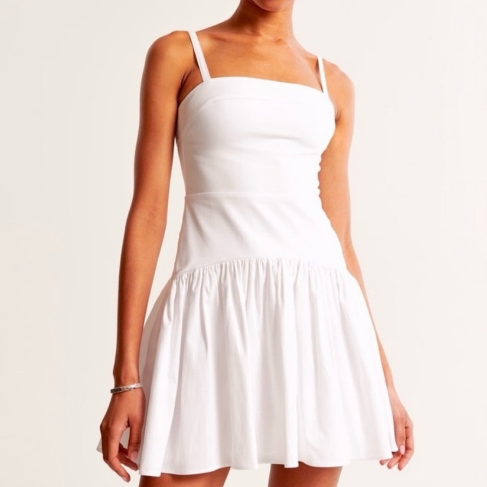 Abercrombie & Fitch Black Tiered Mini Dress